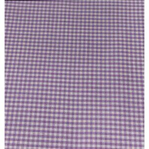 Purple Gingham Cotton Fabric 1/2 Yard 44" Wide Quilting